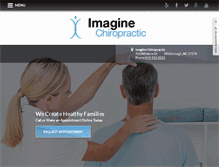 Tablet Screenshot of imaginechironc.com